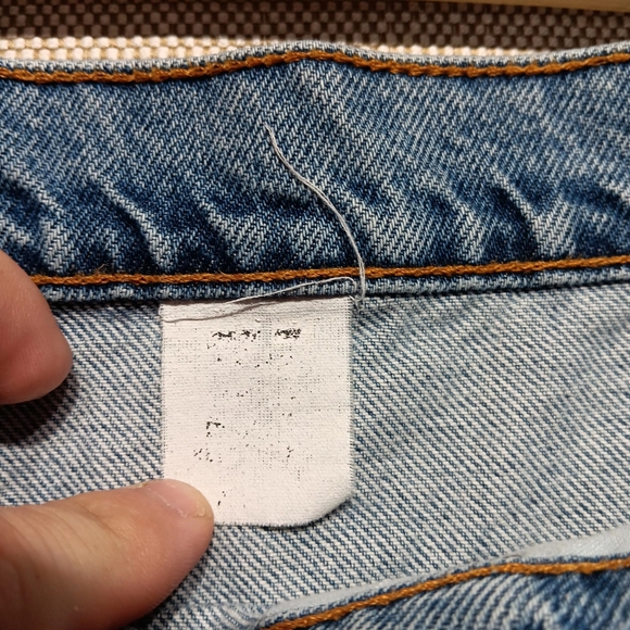 Vintage Levi's Orange tab Jorts, 36-38 waist my guess, Blue, Good condition - Picture 4 of 7